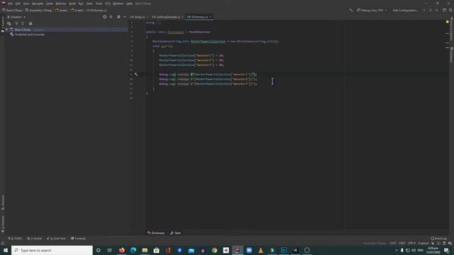 How to use Dictionary In C# - Unity Basic C# Programming #19 смотреть онлайн
