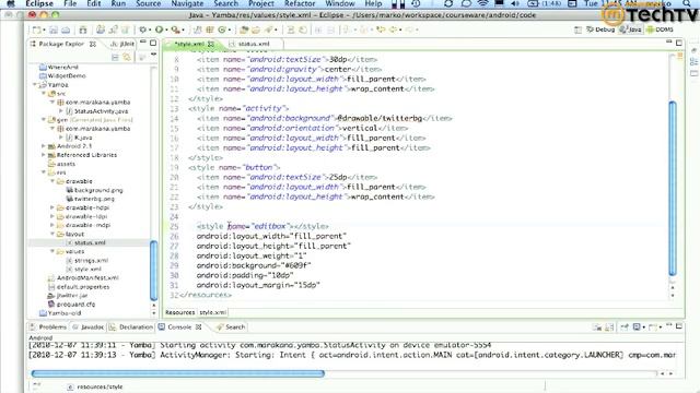 Video Tutorial: Android Application Development - Drawables смотреть онлайн