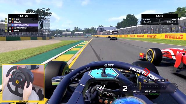 F1 2020 PS4 gameplay - Formula 2 race at AUSTRALIA (w/steering wheel) | Thrustmaster T300 смотреть онлайн