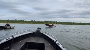 Из архива. 1 мая 2022. Семейно-рабочий первомай. Обкатка мотора Hidea 30 EFI. Покатушки на Дону.