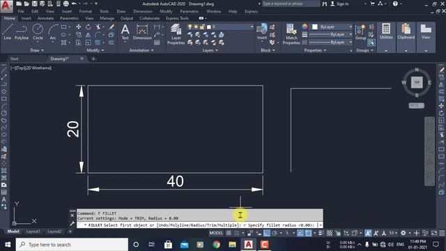 #19 How to use Fillet command in AutoCAD | Tutorial 19 | AutoCAD 2020 | Hindi/Urdu смотреть онлайн