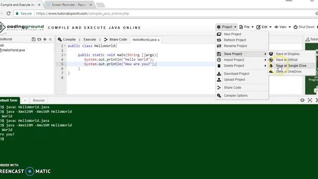 Coding Ground Java IDE video смотреть онлайн