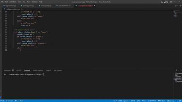 ASMR Coding Rock, Paper, Scissors Game W/ GitHub CoPilot (Python) - ASMR Keyboard Typing смотреть онлайн