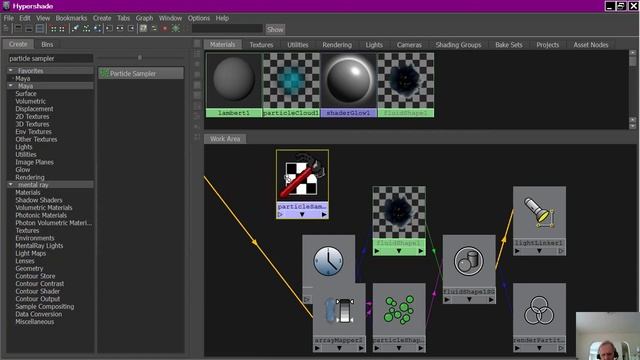The Particle Sampler Info Node Used to Control Fluid Attributes with Particle Attributes смотреть онлайн