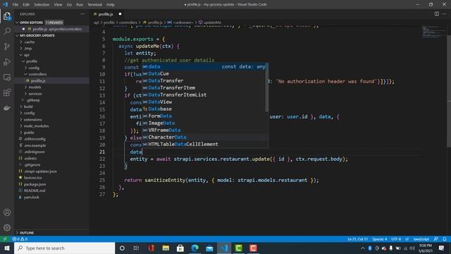 Strapi API Custom Controller || Profile/me PUT смотреть онлайн