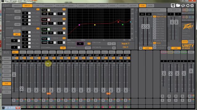 Peavey Unity DR16 - Tab MIXER và tab INPUT - phần 1 смотреть онлайн