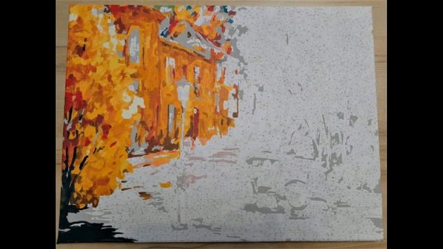 Рисую по номерам по мотивам картины Л.Афремова "Город" смотреть онлайн