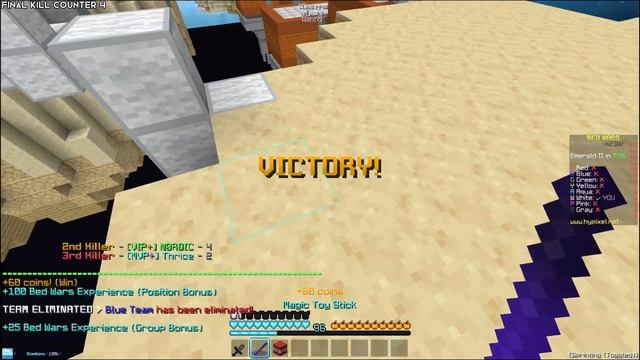Hitting 3,000 FINAL KILLS in HYPIXEL BEDWARS смотреть онлайн