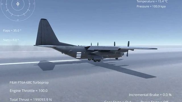 Silantro Unity3D Flight Simulator: AC-130 JATO Test смотреть онлайн