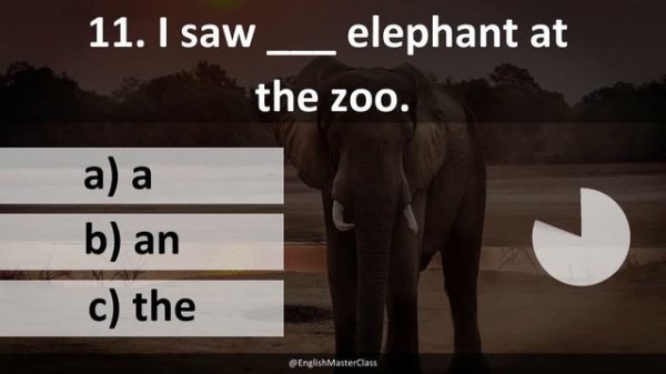 Articles In English Grammar - A, An & The | Grammar Test | English MasterClass | Learn English