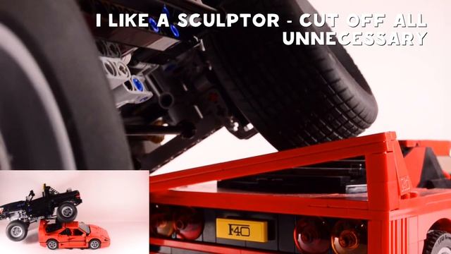 Lego Technic RANCHER 4x4 (or "how to modify the set LEGO 10248 Ferrari F40?") смотреть онлайн