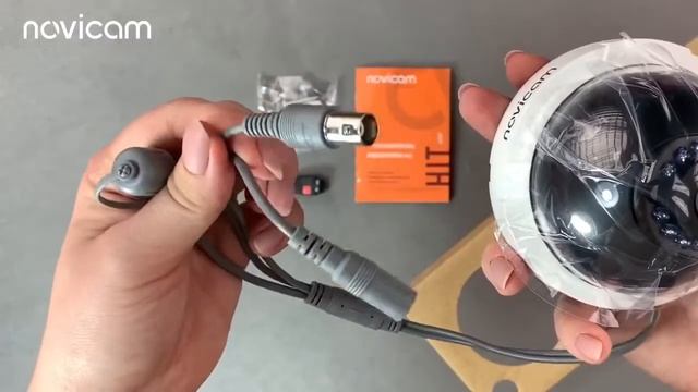 Novicam  HIT 10 - купольная внутренняя видеокамера 1 Мп.   РАСПАКОВКА