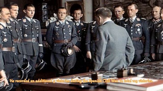 Luftwaffe aces meet Hitler after an awards ceremony at the Berghof, 1944 смотреть онлайн