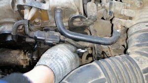 Замена термостата на kia spectra / shuma за 2 минуты!!!