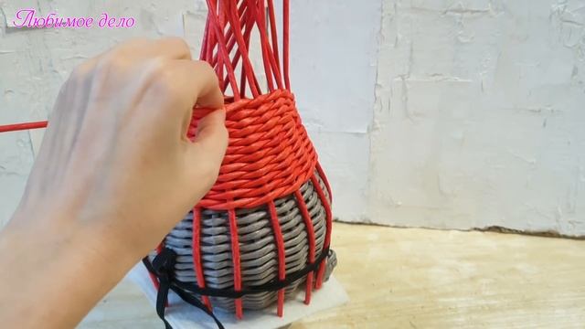 Дед Морозик из газетных трубочек! Подробный урок по плетению! смотреть онлайн