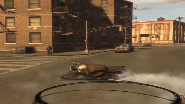 GTA IV PC Massive Motor Bike Burnout And BOOM