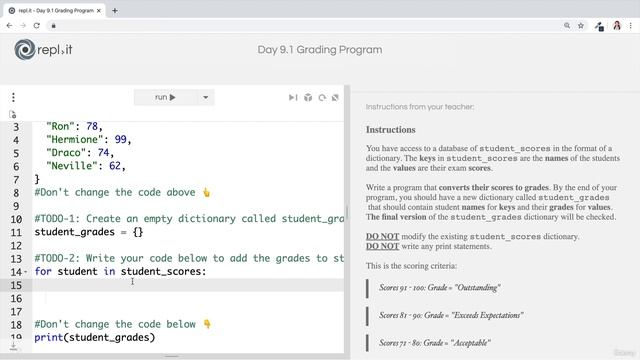 Day 9 - 92-Interactive Coding Exercise Grading Program смотреть онлайн