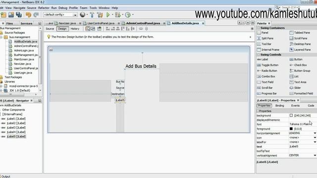 12 - How to Create Internal Frame in Java Swing - Java Swing Project смотреть онлайн