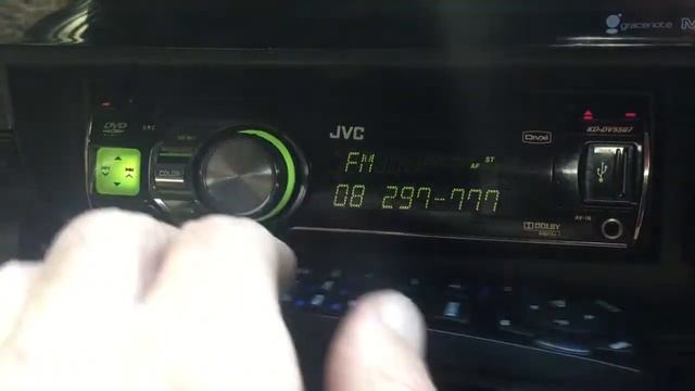 Toyota Prius магнитола JVC KD-DV5507 смотреть онлайн