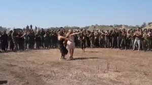 Лезгинка посреди степи в армии 2015