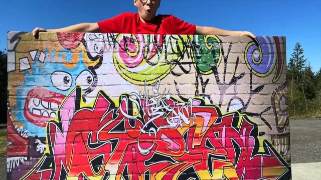 DIY Easy Graffiti Wall Art смотреть онлайн