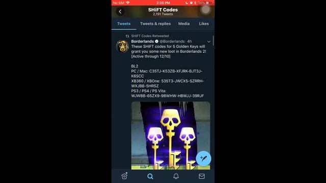 Borderlands 2 Golden Keys and Shift Codes & Skins смотреть онлайн