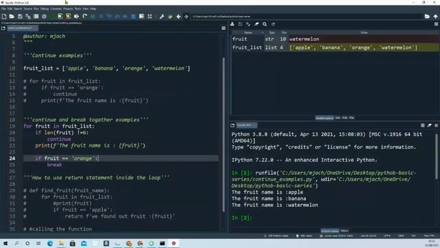 continue statement in python part - 27 смотреть онлайн