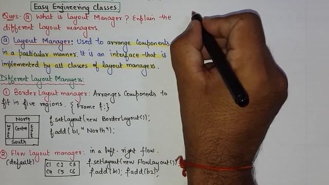 Java Layout Managers in AWT – Types of Layout Managers - DOEACC NIELIT , Interview Tips смотреть онлайн