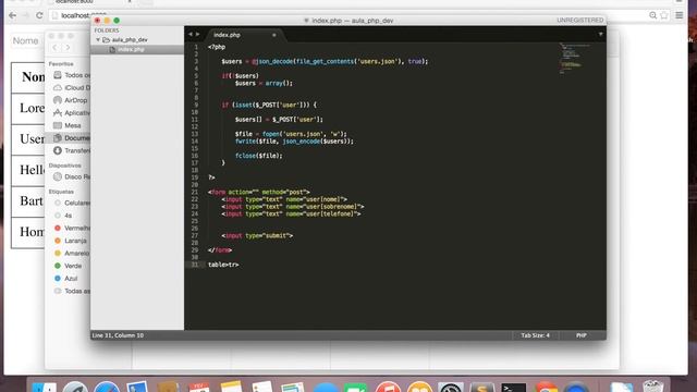 Aprenda a construir um Sistema de cadastro Simples em PHP com JSON - PHP 1 смотреть онлайн