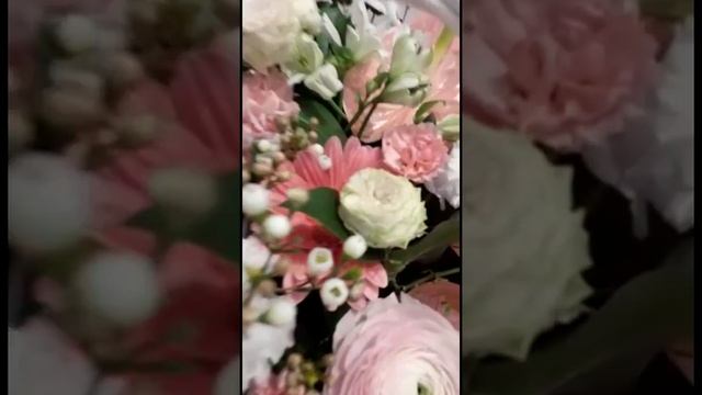 #8марта #Букет #Флористика Весенний букет на 8 Марта. смотреть онлайн