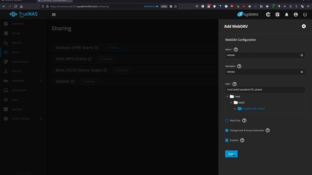 TrueNAS SCALE - How To Setup WebDAV And Mounting WebDAV On Windows Or Mac OS
