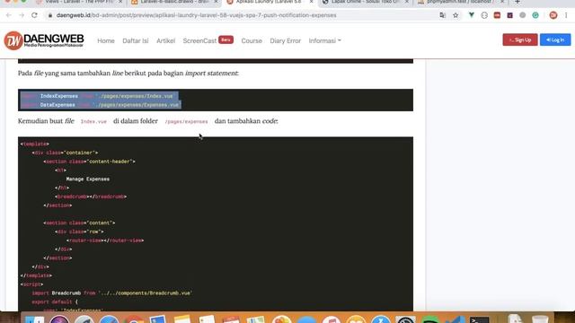 Aplikasi Laundry (Laravel 5.8 - Vue.js - SPA) #7: Push Notification Expenses Bagian 1 смотреть онлайн