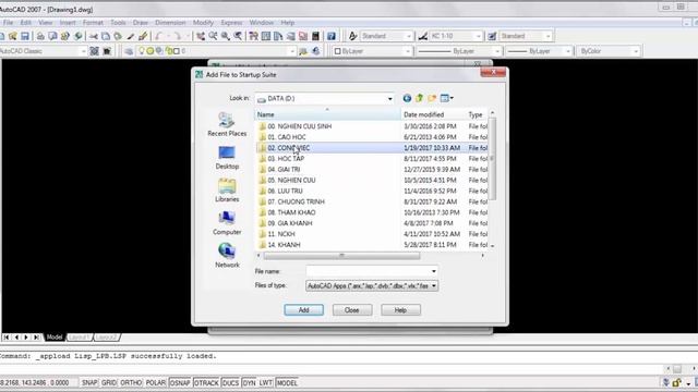 LPB - ACAD - LOAD LISP VAO CAD смотреть онлайн