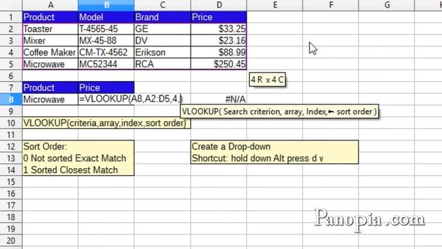 LibreOffice Calc - Vlookup & Drop-down lists смотреть онлайн