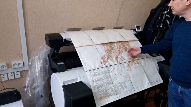 Сканер-плоттер Canon в работе смотреть онлайн