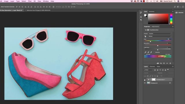 How to change just one color in Adobe Photoshop - Photoshop CC Essentials [8/86] смотреть онлайн