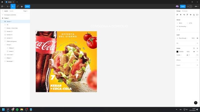 Instagram Post Design - Special Offer Kebab [SPEED ART | TIMELAPS] смотреть онлайн