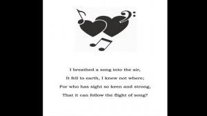 THE ARROW AND THE SONG
by Henry Wadsworth Longfellow