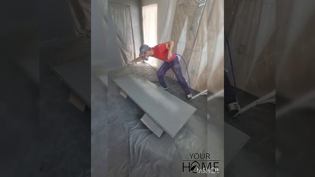 Безвоздушная покраска дверей скрытого монтажа.Нанесение краски безвоздушным способом. смотреть онлайн