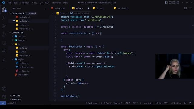 Конвертер валют на JavaScript с нуля и API для начинающих смотреть онлайн