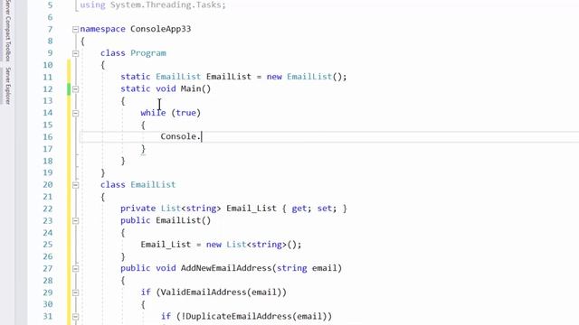 C#: How To Validate & Create An Email List With No Duplicates смотреть онлайн