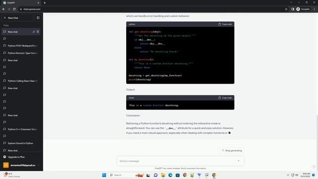 Python Get Docstring Without Going into Interactive Mode смотреть онлайн