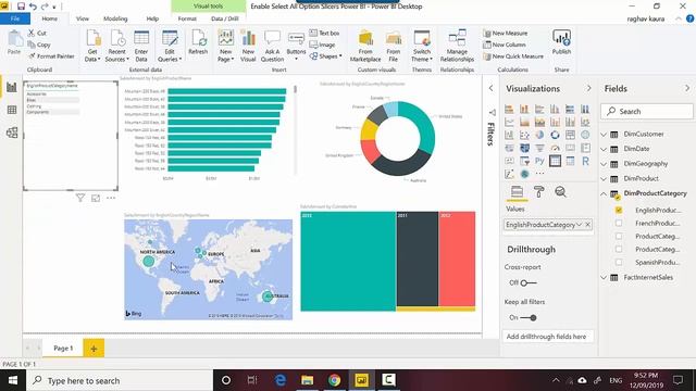 Enable Select All Option Slicers Power BI смотреть онлайн