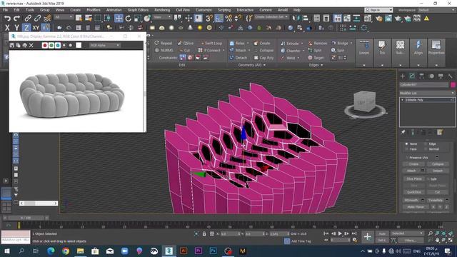 3d modeling tutorial for sofa using 3ds max , Мастер-класс по 3D моделированию дивана в 3ds max смотреть онлайн