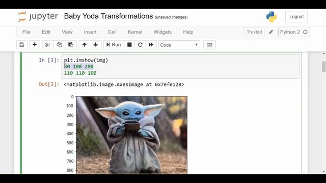 Python Image Transformations on BABY YODA смотреть онлайн