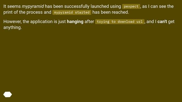 Why my simple pyramid application cannot work with pexpect? смотреть онлайн