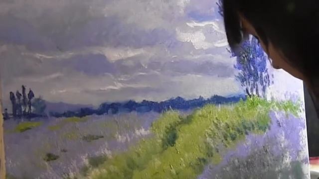 Копия картины Клода Моне, полный видеоурок ,художник Фания Сахарова 1 смотреть онлайн