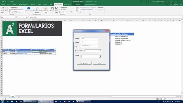 ¡Como armar Formularios Fácil en Excel! ¡Con y sin Programación! смотреть онлайн