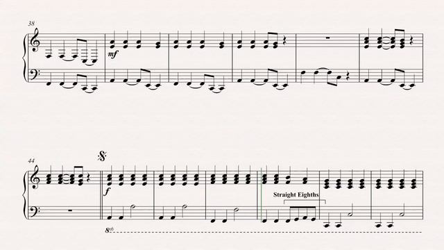 Piano - Gold - Imagine Dragons - Sheet Music, Chords, & Vocals смотреть онлайн