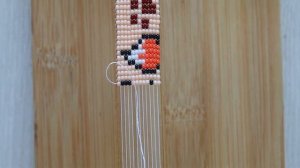 Широкий браслет из бисера для начинающих | браслет лисичка на станке | фенечка